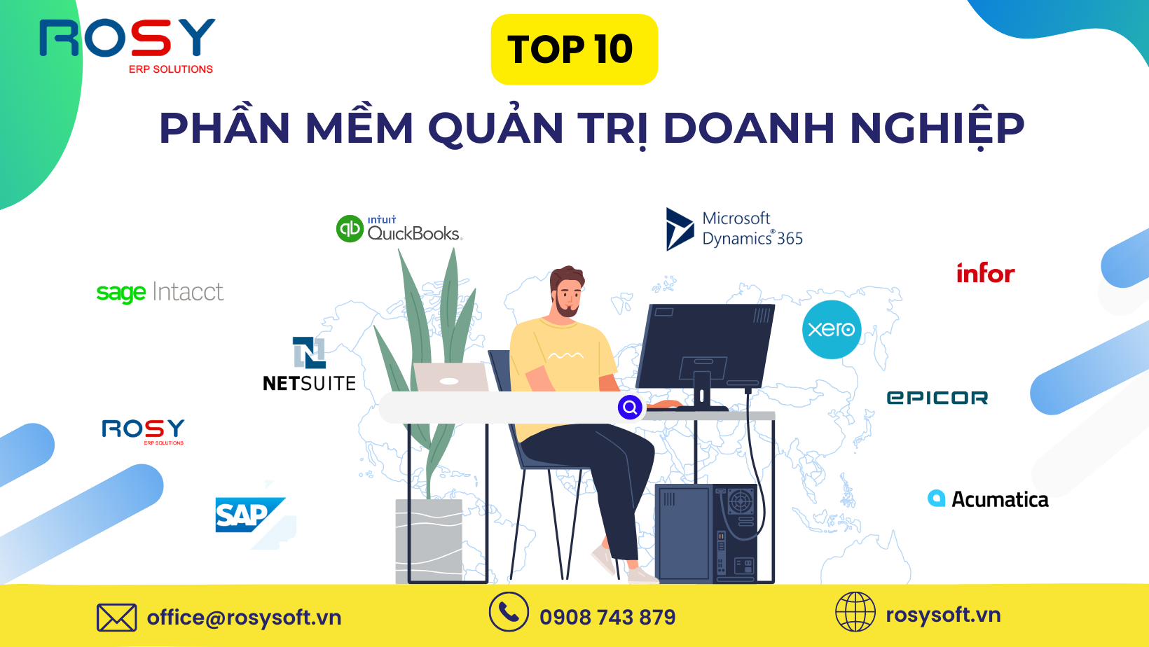 Top 10 phần mềm quản trị doanh nghiệp phổ biến nhất hiện nay